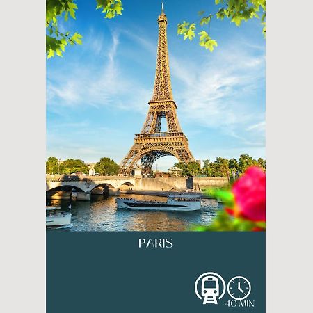 Vaires-sur-Marne Appartement-Paris-Disney-Terrasse-Jardin-Parking מראה חיצוני תמונה