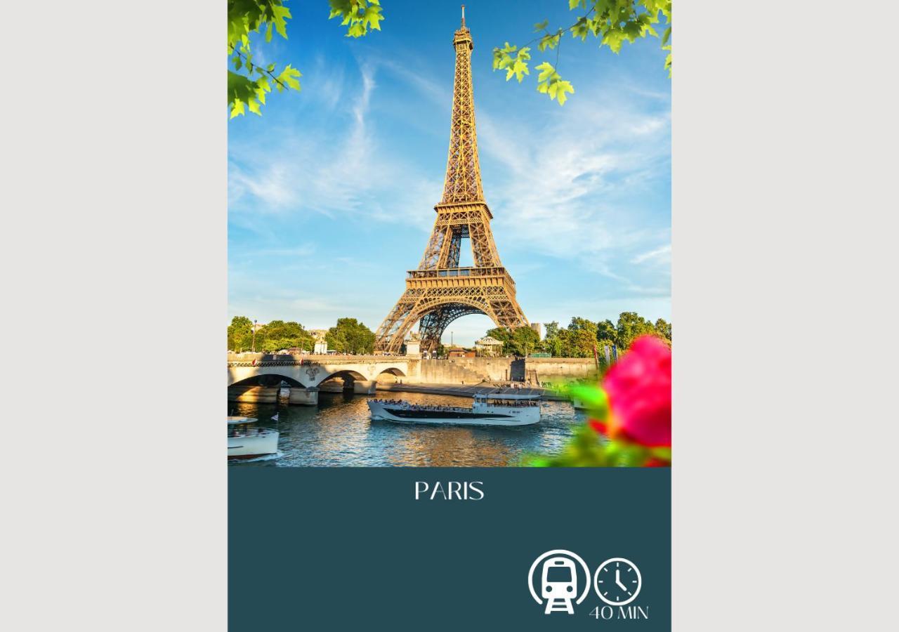 Vaires-sur-Marne Appartement-Paris-Disney-Terrasse-Jardin-Parking מראה חיצוני תמונה