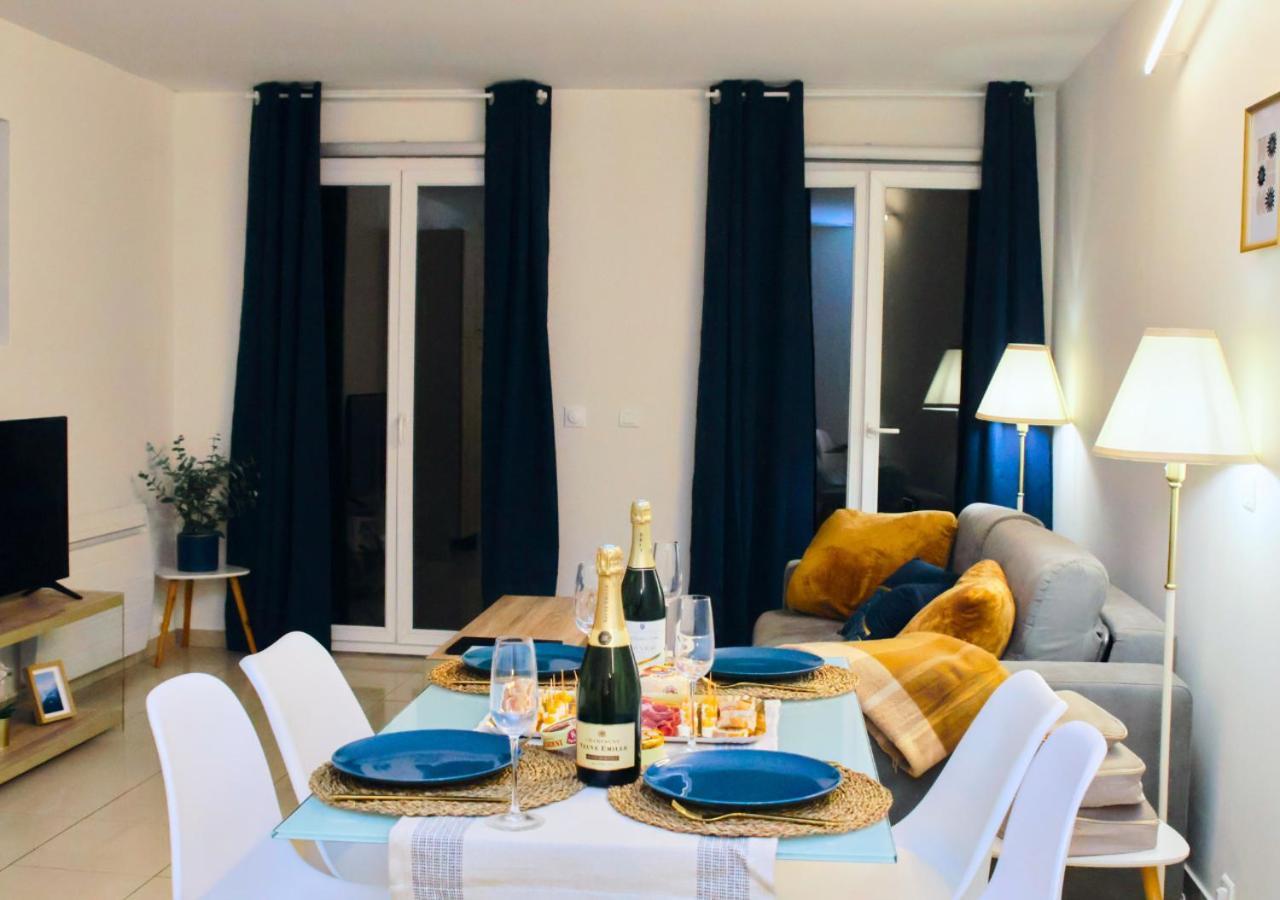 Vaires-sur-Marne Appartement-Paris-Disney-Terrasse-Jardin-Parking מראה חיצוני תמונה