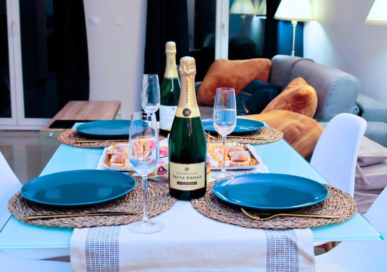 Vaires-sur-Marne Appartement-Paris-Disney-Terrasse-Jardin-Parking מראה חיצוני תמונה